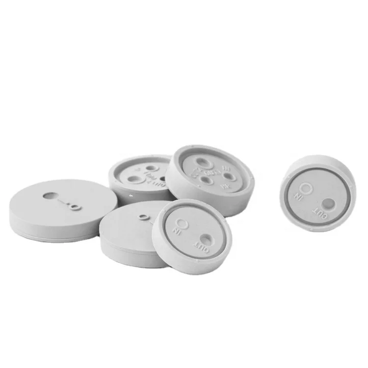 pharmaceutical rubber plug stopper supplier for infusion and injectables glass bottle vials