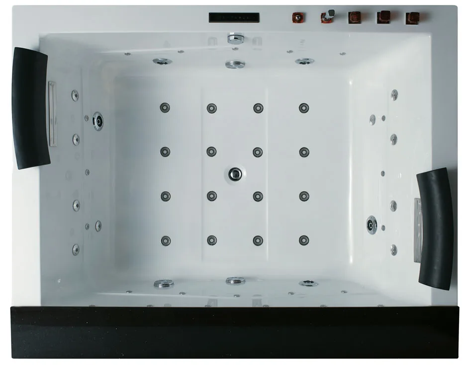 Factory Price 2 Person Massage Spa Bath With Touch Screen Panel Steam Bathtub Whirlpol