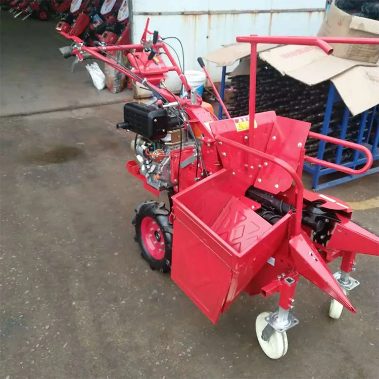 Walking type mini maize harvester one row corn harvester hot selling corn combine harvester to Pakistan