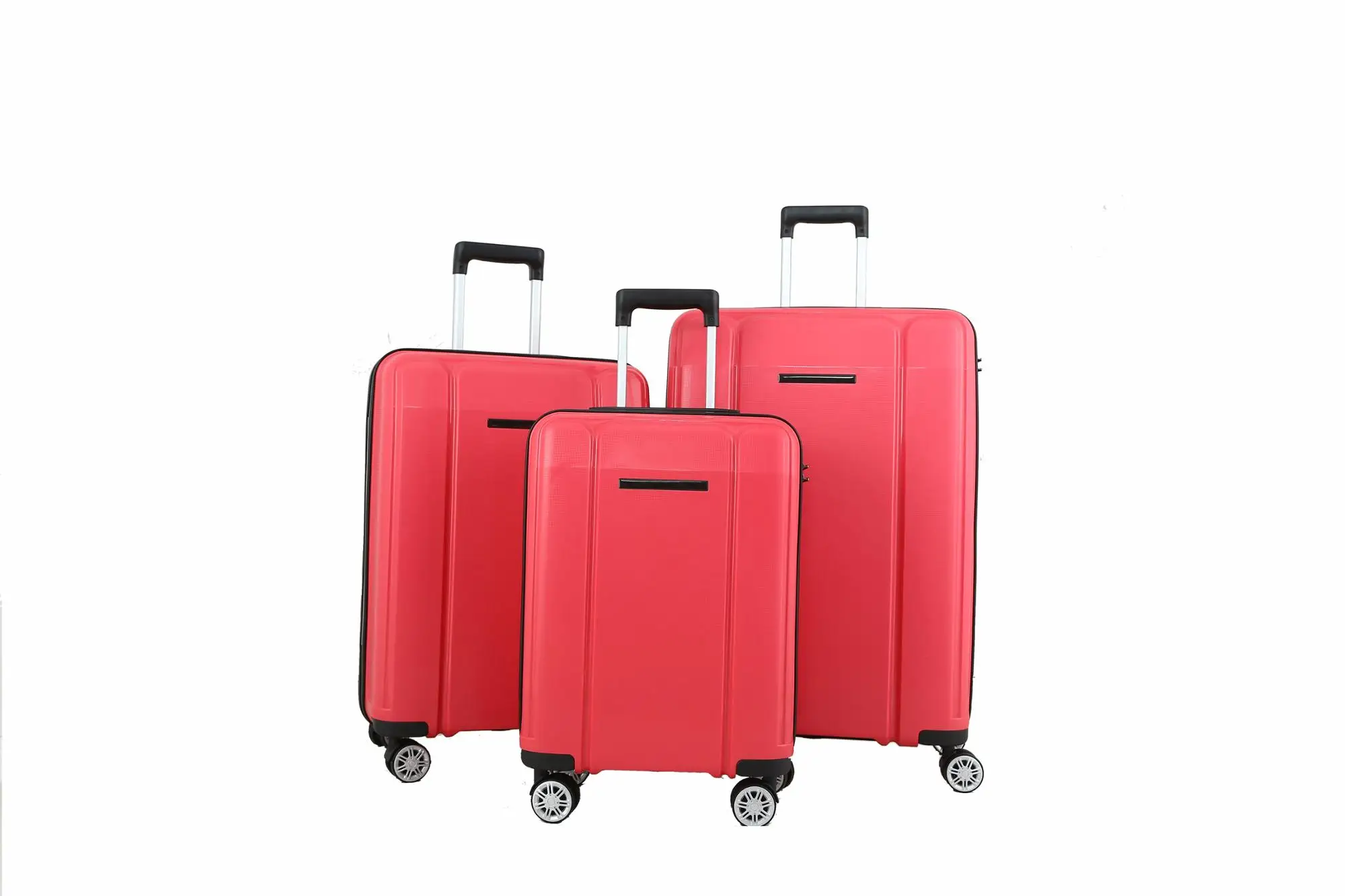 
hand carry luggage hard plastic suitcase travel luggage set 