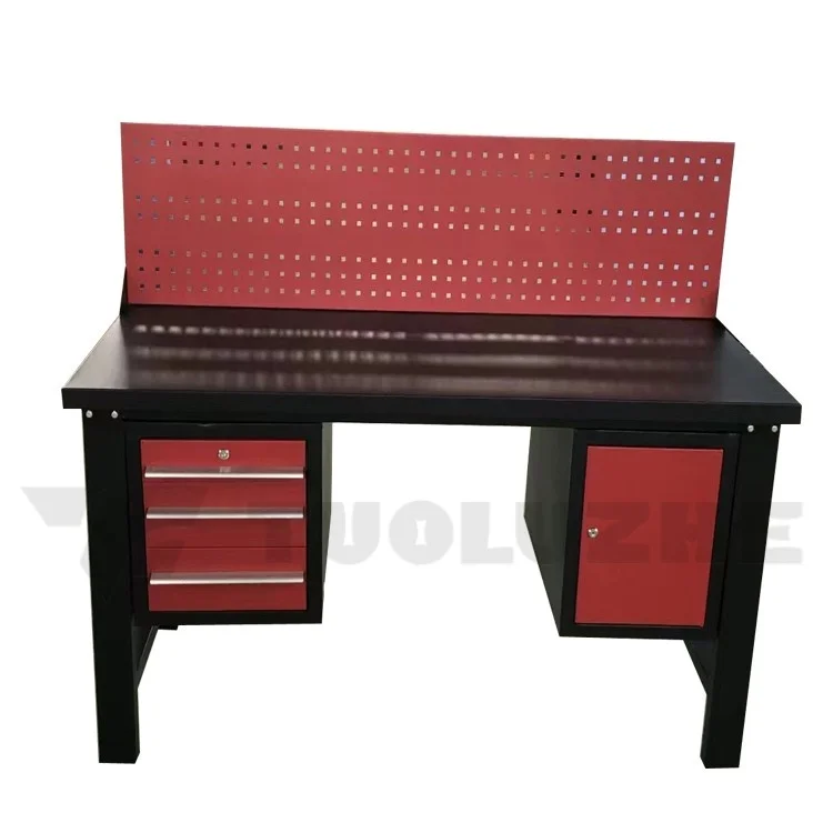 High quality automotive parts repair workbench with drawers and cabinets workbench table
