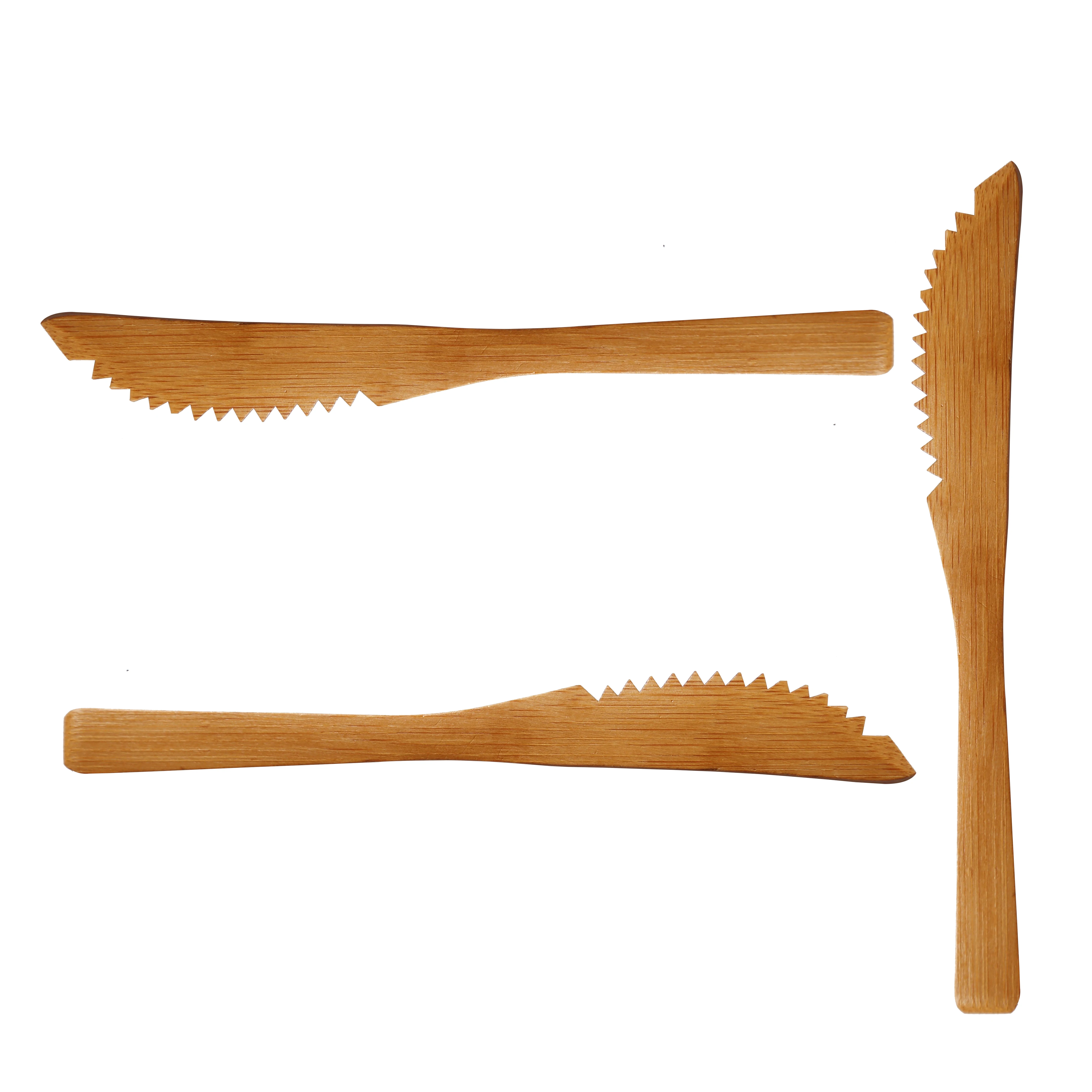 High quality factory price edible bulk eco friendly reusable bamboo steak knife