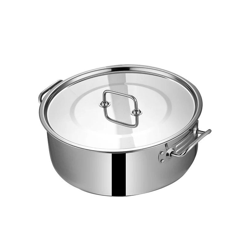 thickened stainless steel soup pot and stock big size cooking pot for hotel