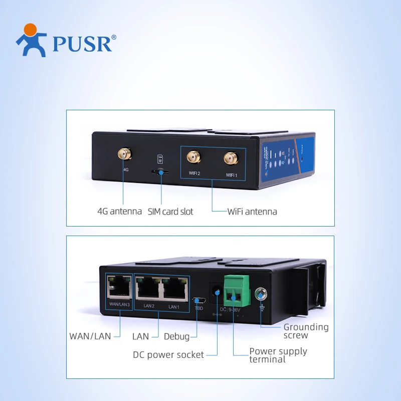 USR-G806w-AU LatinAmerican/Australia 2G/3G/4G улучшенный дизайн OpenVPN WiFi промышленный