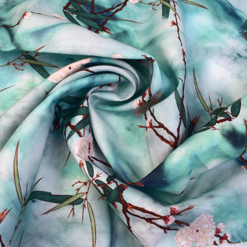 
Manufacturers Wholesale Soft Printed Ramie And Cotton With Cotton Shorts Men Fabric 