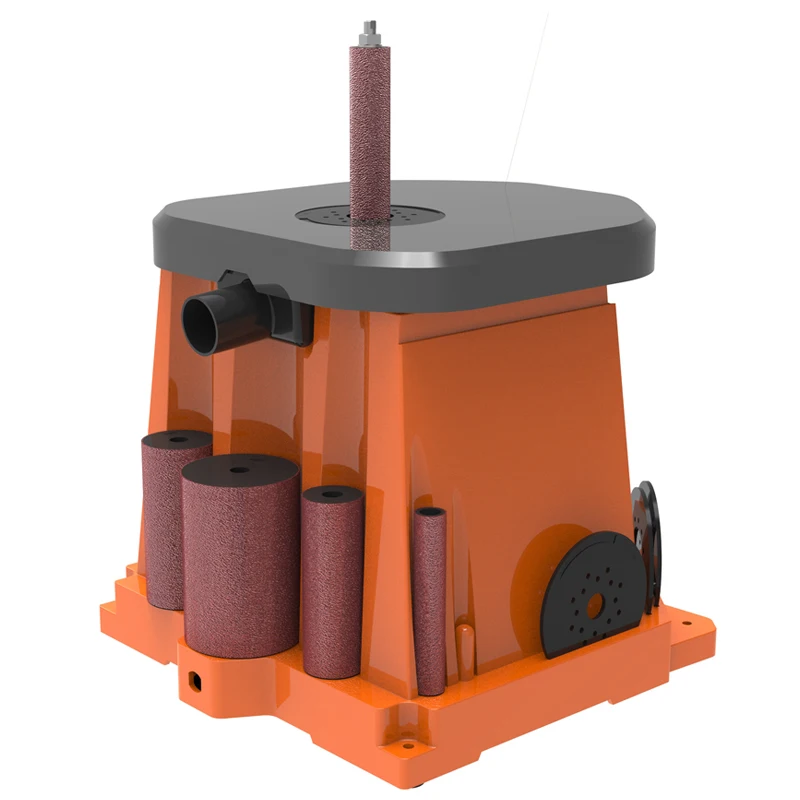 1/2 HP wood sanding vertical drum oscillating spindle sander with dust port