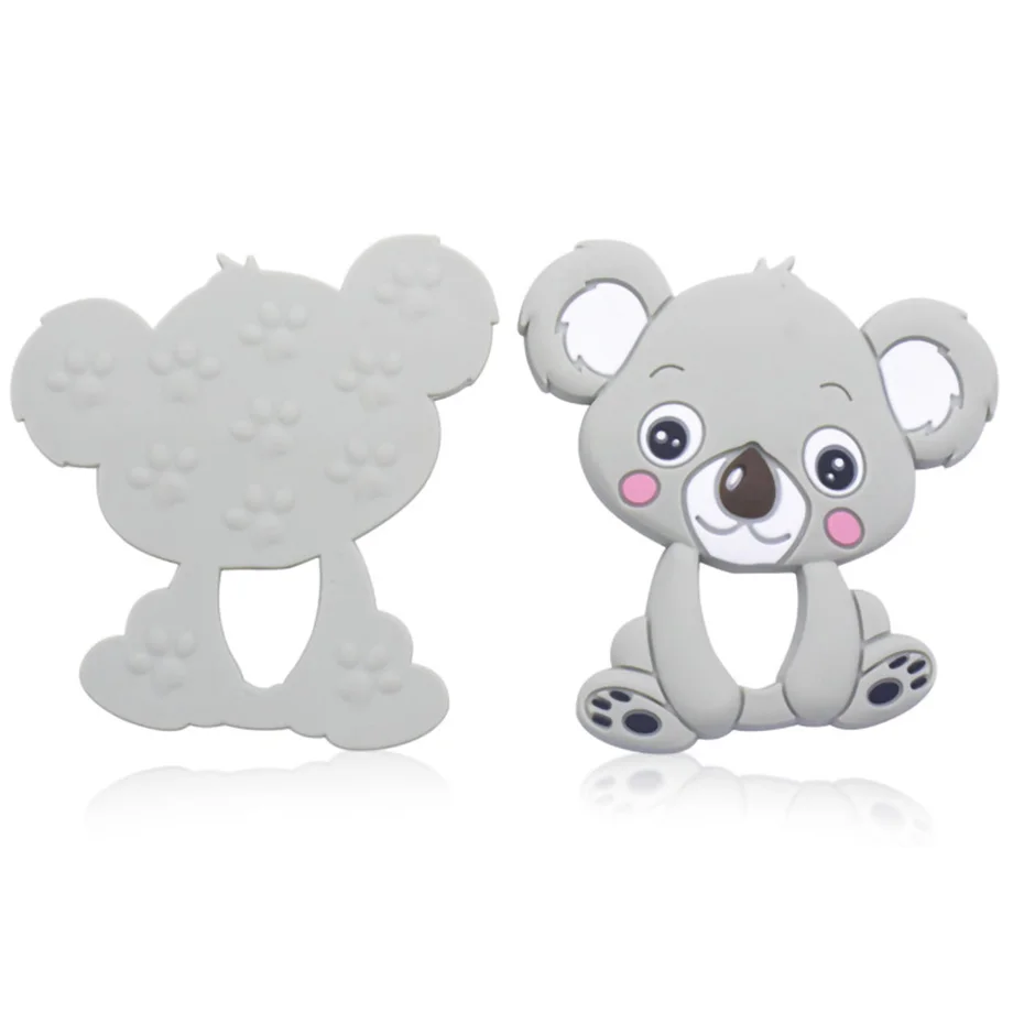 Food Grade Baby BPA Free Custom New Teether Koala Pendant Silicone Teethers for babys
