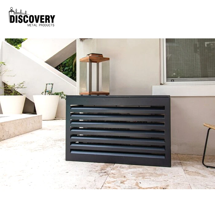 Wholesale universal newly design sustainable laser Cut aluminium ac cover air conditioner split for protecting heat pump