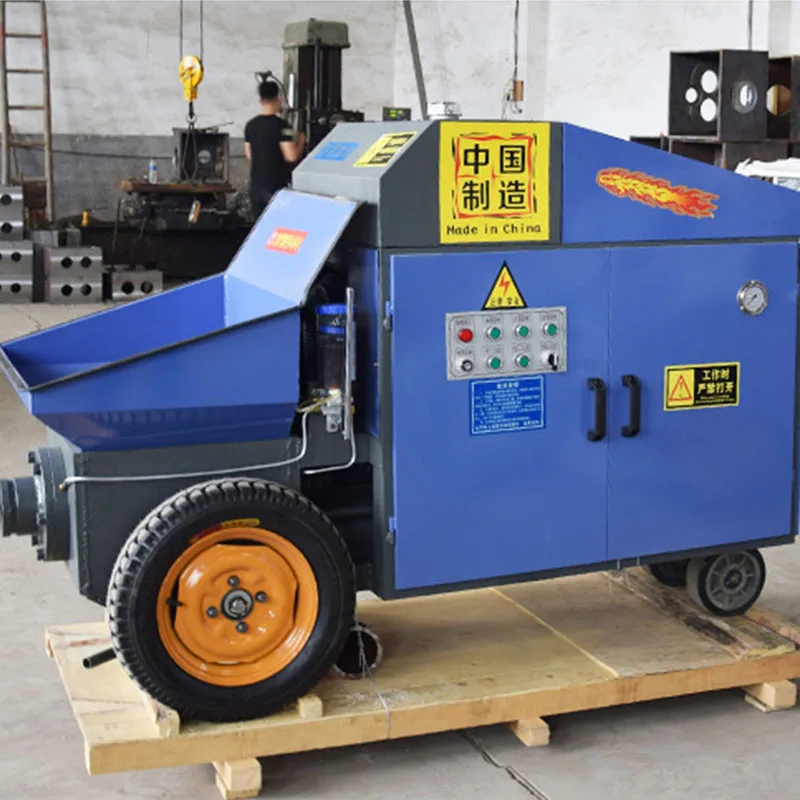 Save labor trailer mounted concrete line pump concrete pump transfer case Large Output concrete cement paste pump machine