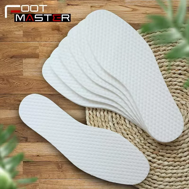 Wholesale Disposable Breathable Insoles Comfortable Wood Pulp Absorbing Sweat  Shoe Insert Pads