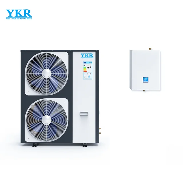 YKR heatpump10KW 20 KW Split DC inverter heat pump High COP Air Source Heat Pump water heater heating cooling