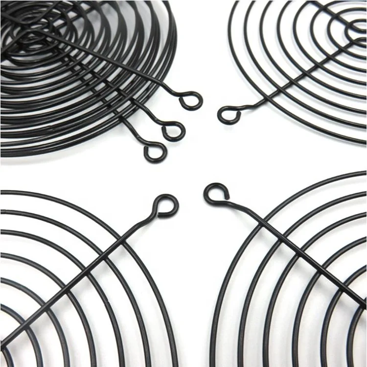 
120mm Black Metal Fan Guard Metal Fan Fliter for 120x120x25mm 120X120X38mm AC/DC/EC Cooling Fan 
