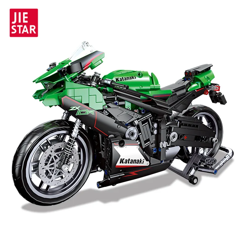 JIESTAR 91023 867 Pcs ZX-10R motorbike model toy home decoration construction motorcycle toy building block brick car set