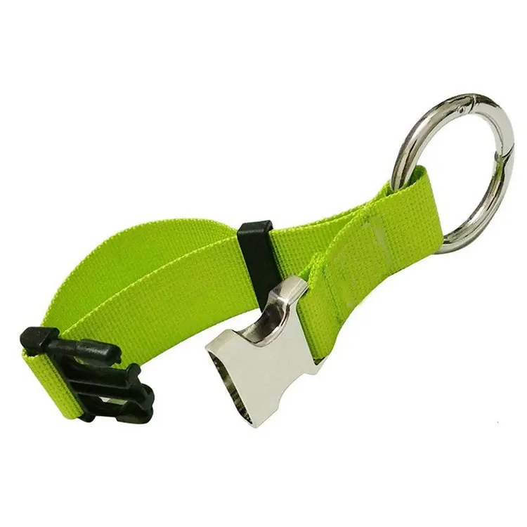 travel adjustable buckle suitcase belt nylon luggage strap with ring