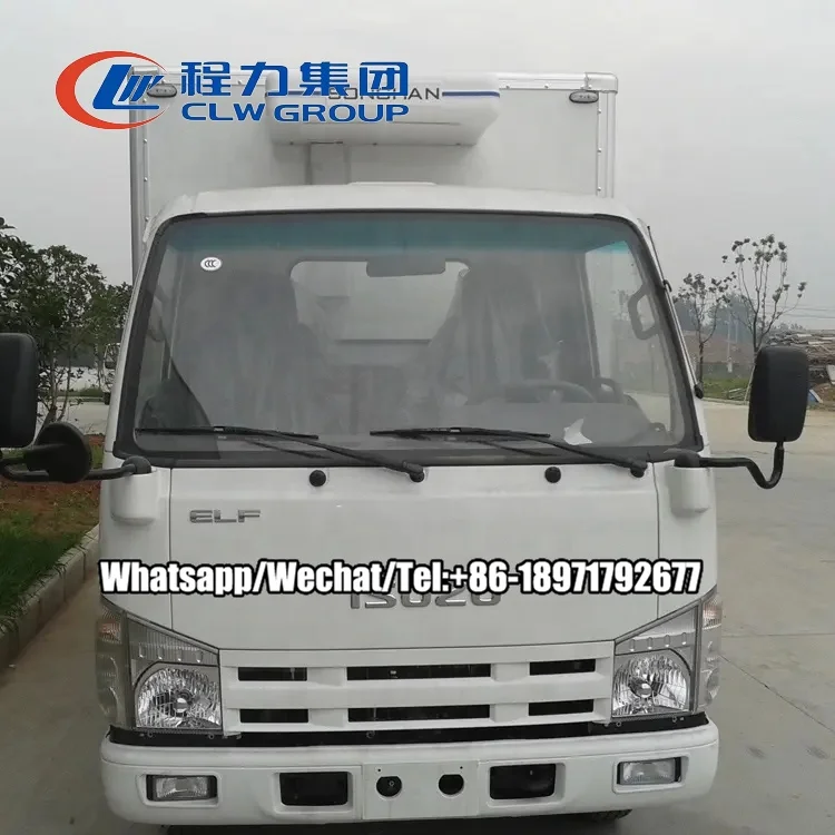 Factory price ISUZU Refrigerator Truck 4x2 Diesel Freezer Truck For Sale