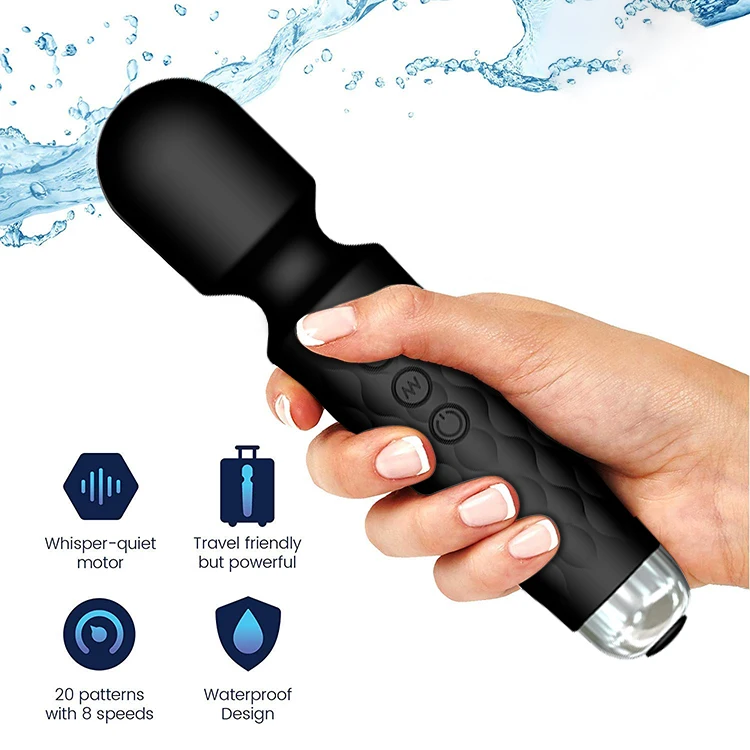 2021 best sellers high quality mini 8 speed 20 modes electric foot back neck leg body wand massager machine