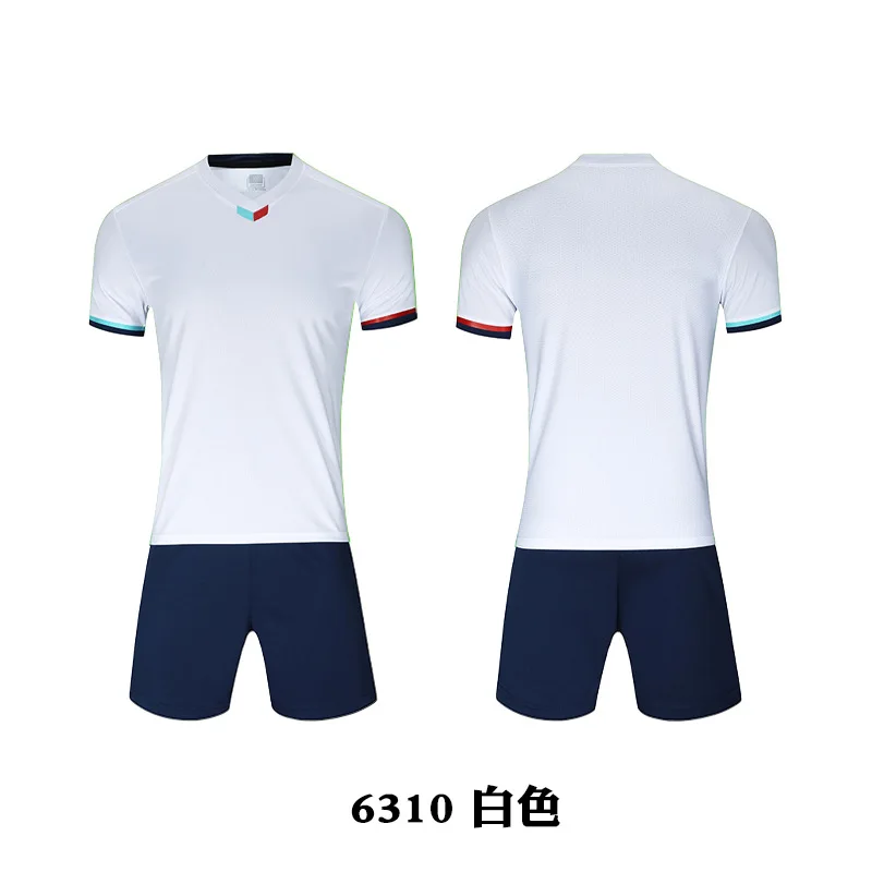 2024 Light edition football uniform training suit set quick drying breathable short sleeve game print number team uniform