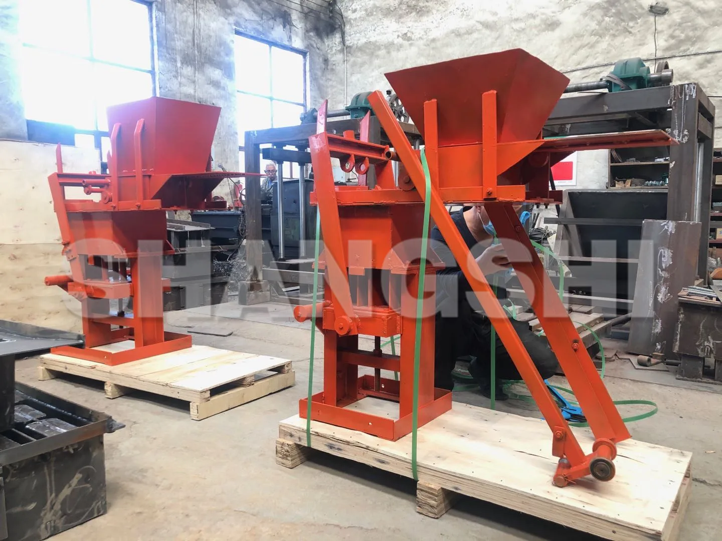 Manual Interlocking Red Clay Soil Brick Making Machine Compressed logo Bricks Earth Block in