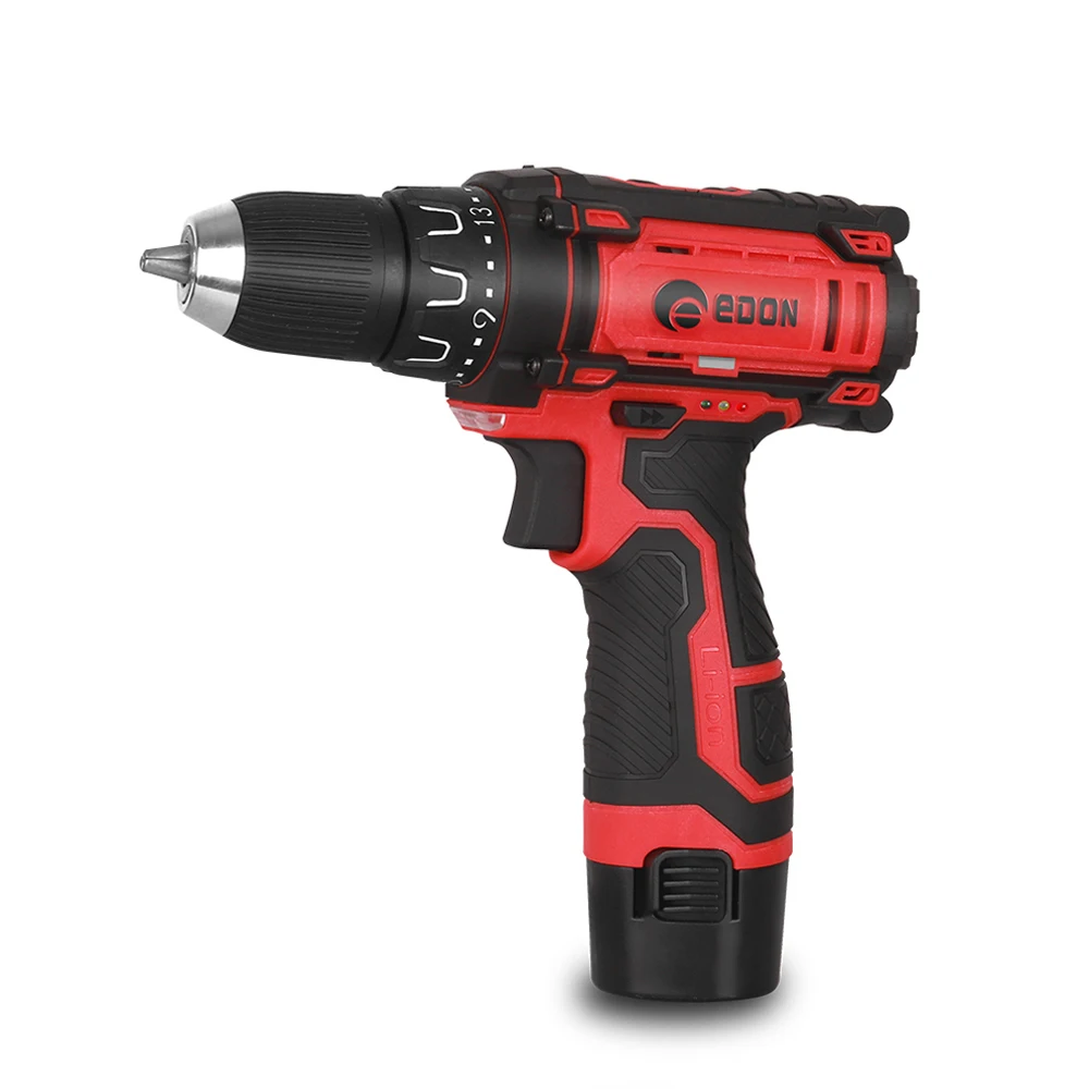 EDON AD-12A rechargeable 12v battery powerful cordless hand drill set