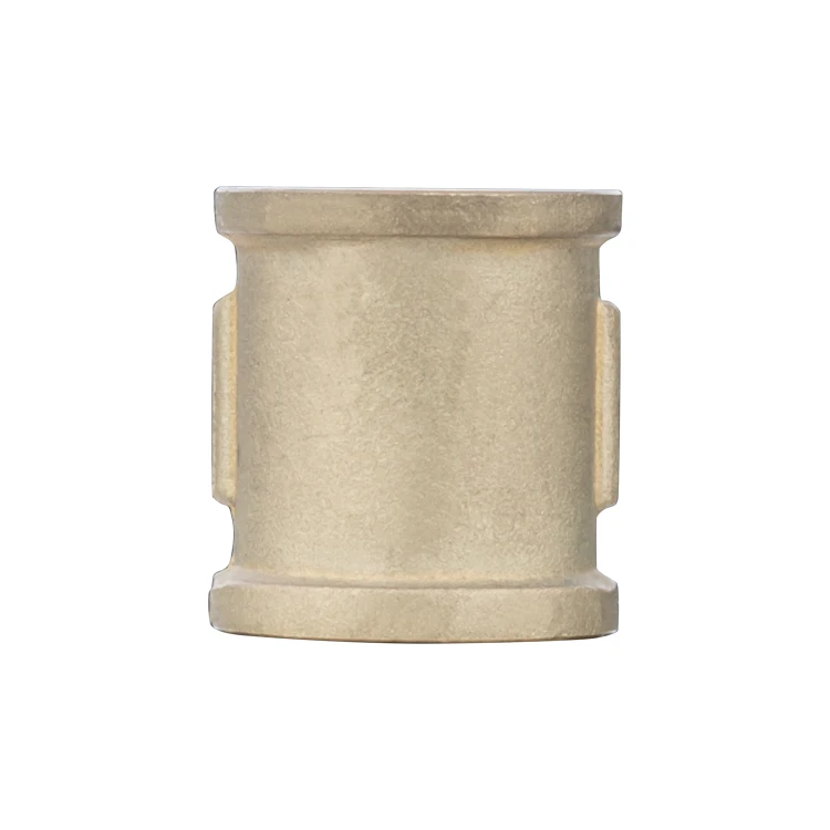 TMOK 1/2-1inch Brass Pipe Fitting Equal Reducer Straight Connector Coupling Socket Sleeve