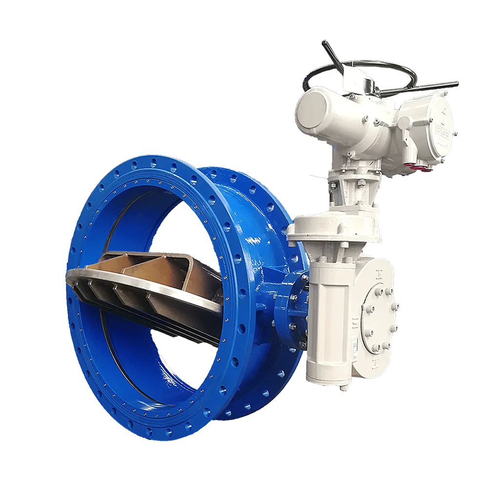 Large diameter double eccentric butterfly valve stainless steel disc butterfly valve
