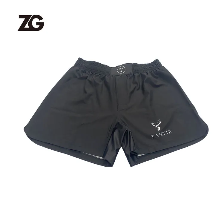Manufacturer Custom Free Design Blank Boxing MMA-Shorts/Sublimation Printing Elastic MMA Short With Slit