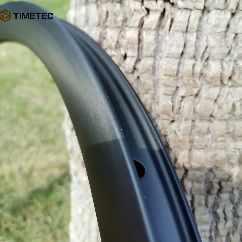 700C Asymmetrical Gravel Carbon Rims 30mm 35mm Profile 30mm Width Super Light Cyclocross Composite Bicycle Circle Disc Brake