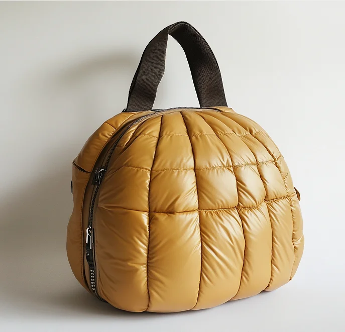 Exquisite Workmanship Puffy Pouch Bag for Women Soft Quilted Puffer Make up Pouch Cosmetic Bag