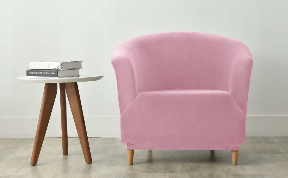 Modern Solid Armrest Stretch Loveseat Cushion Sofa Covers with 2 Pieces one-seat Velvet Plush Couch Slipcover