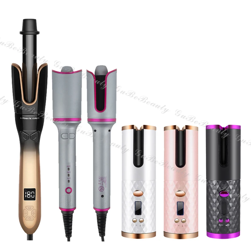 Gubebeauty automatic curling iron hair curler intelligent electric DIY hairstyle rotating auto hair curler with FCC&CE