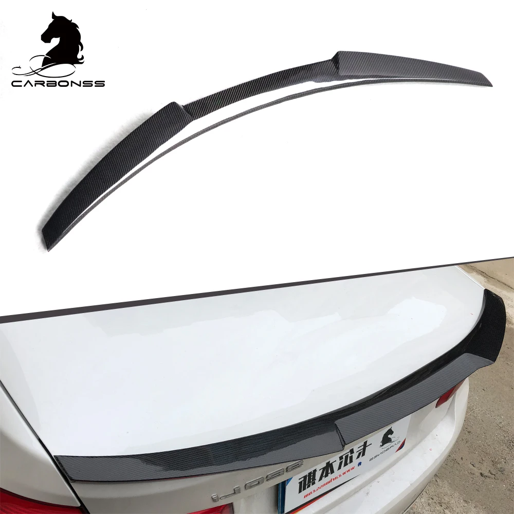 V Style Boot Ducktail Car Accessories Spoiler Wing Carbon Fiber Rear Trunk Spoiler For BMW 3 Series F30 F80 2013-2018
