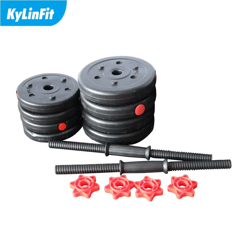 Wholesale Orange Hand Weights 15kg Soft Dumbbell Set