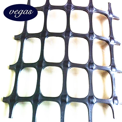 Vegas PP Geogrid 30KN 40KN For Road Reinforcement Elite Sale Black Training Road GeoGrids Biaxial Geogrid Price