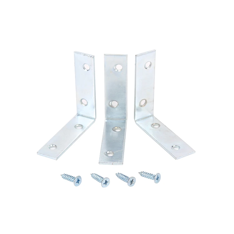 
10 Pack Chinese Supplier Cheap Metal Parts Shelf Corner Construction L Shaped Bracket 