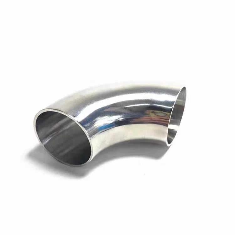 Stainless Steel 316L Sanitary Fitting, 90 Degree Polished Weld Short Elbow