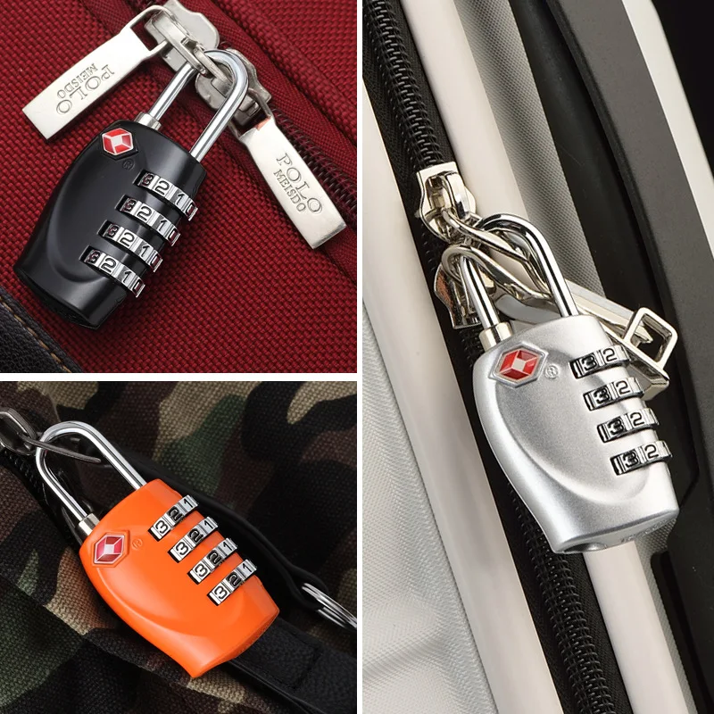 hot sale TSA Accepted High Quality Zinc Alloy Travel Luggage Bag Use Resettable 4 Digits Tsa Combination Lock
