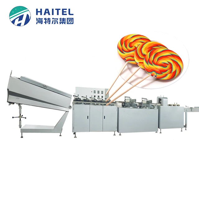 Factory sales Automatic Spiral fancy colorful lollipop candy making machine