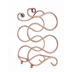 New European-style S-shaped wrought iron wine display racks for home decoration