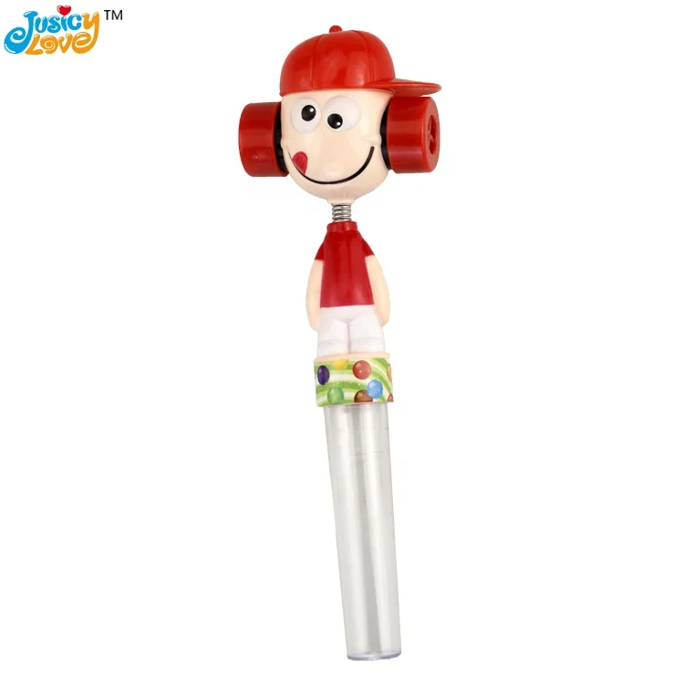 Hot Selling Plastic Shake Head Clown Candy Toy Sweet