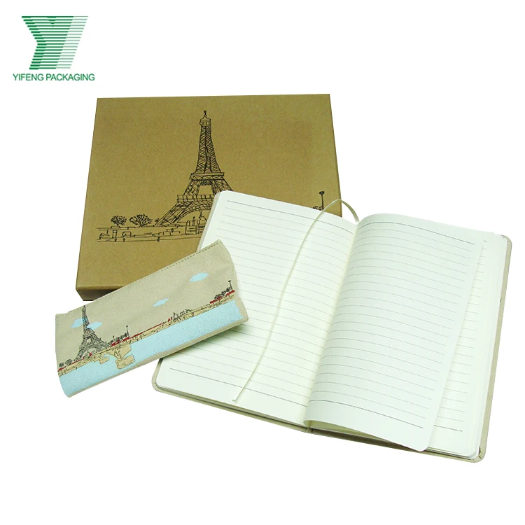 Festival Student Gift Packaging Box with one Softcover Color Printing  notebook