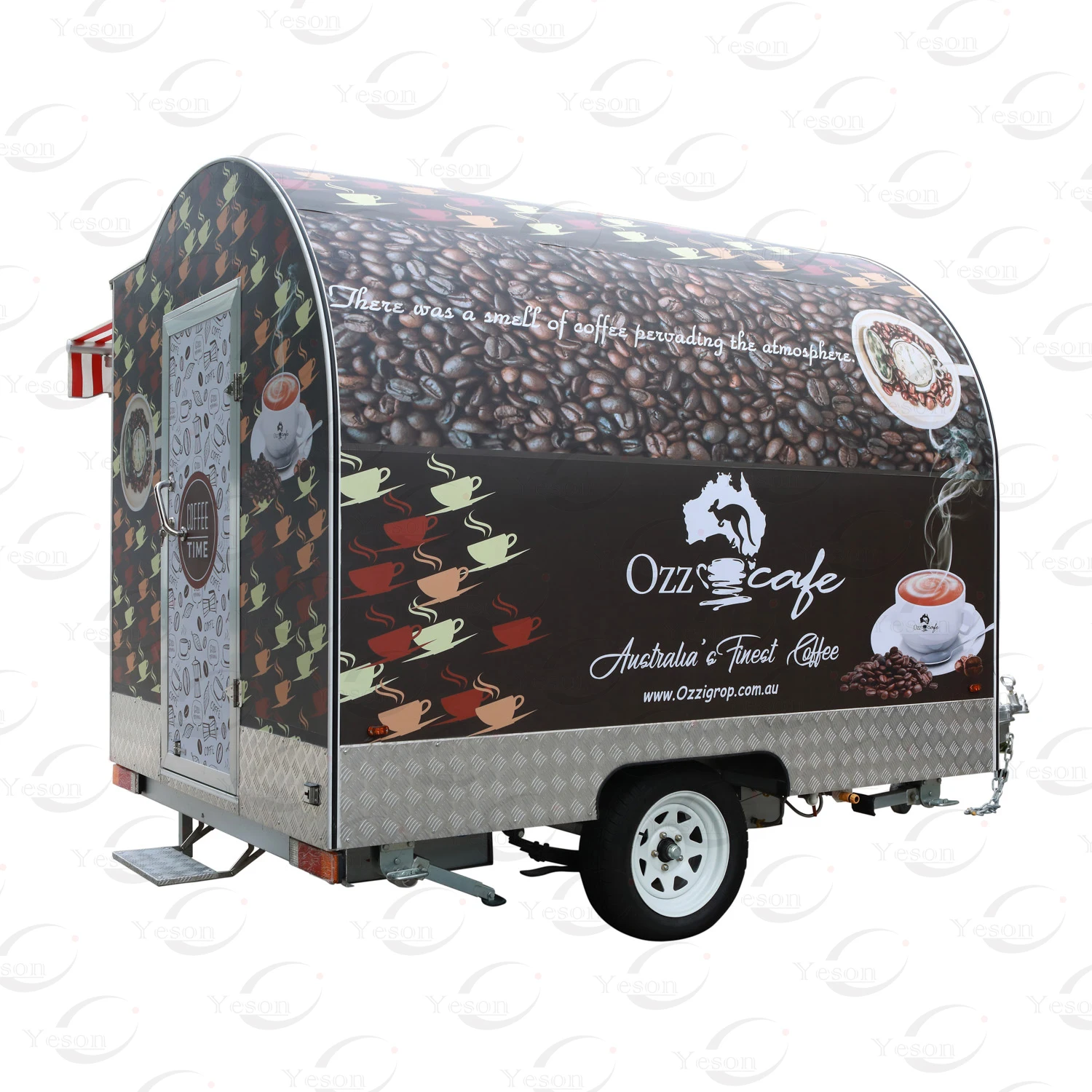 Street food truck motorcycle mobile cafe food bike trailer Mobile Coffee Cart Trailers For Australia Sale