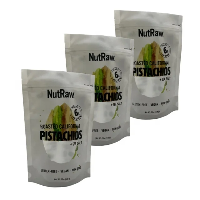 Customized stand up vinyl plastic storage food frosted zipper bag