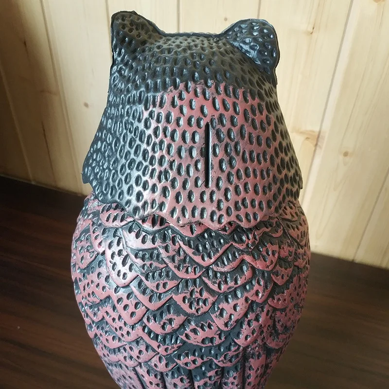 Репеллент для вредителей, скульптура в виде совы с вращающейся головкой, защита сада, палочка для птиц