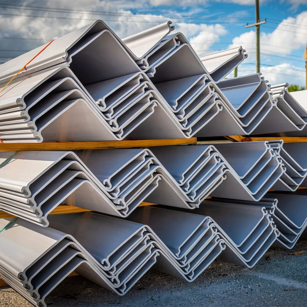 Китай, лидер продаж, 400 мм * 180 мм, размер ПВХ z, пластиковые виниловые сваи для подпорной стены