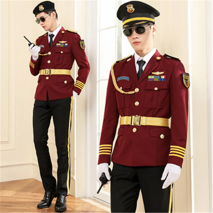 Hot Selling Wholesale Design 6XLGuard Company Officer Security Coats Guard Uniform for Hotel