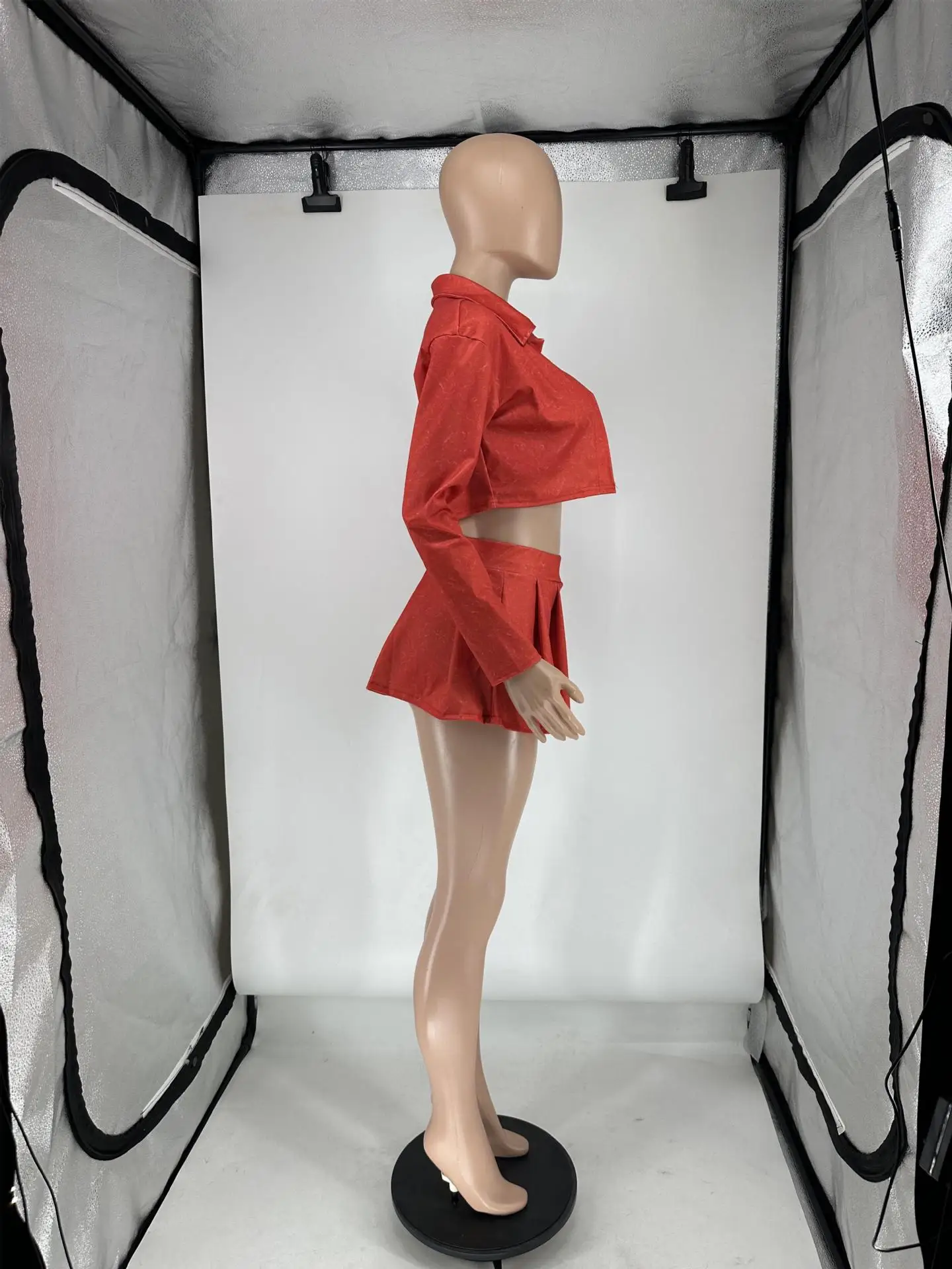 New Arrival 2024 Summer Spring Fashion Washed Print Sexy Crop Top Vest and Jacket Mini Skirts Set 3 Piece Set Women Clothing