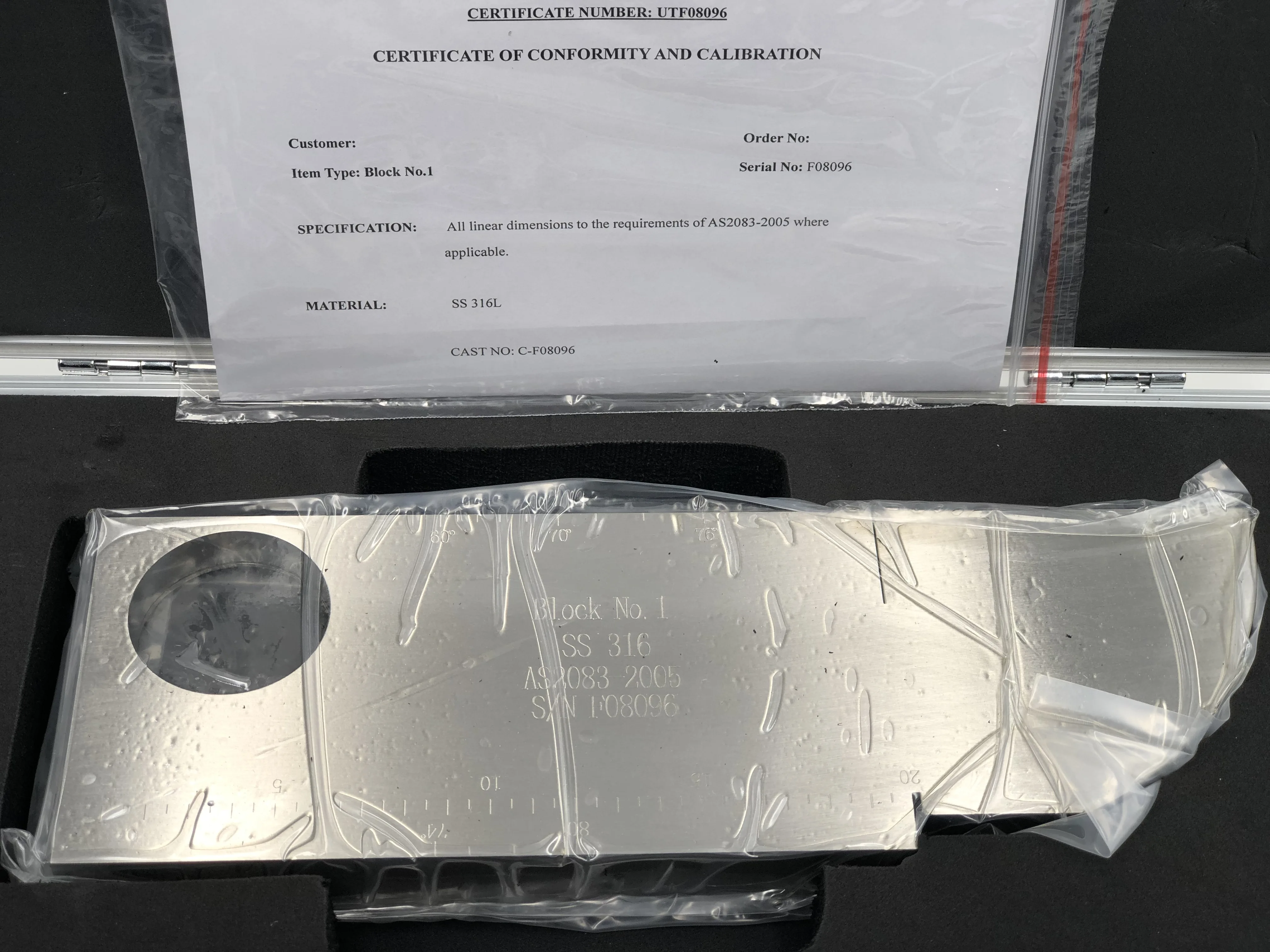 DTEC V1 ультразвуковой Калибровочный блок UT лодка