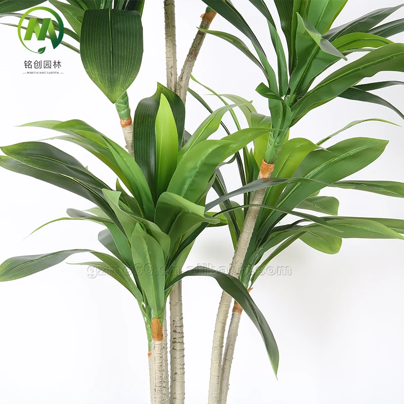 Wholesale artificial Brazilian Iron high simulation bonsai plants Iron  plants decoration for home office with pot