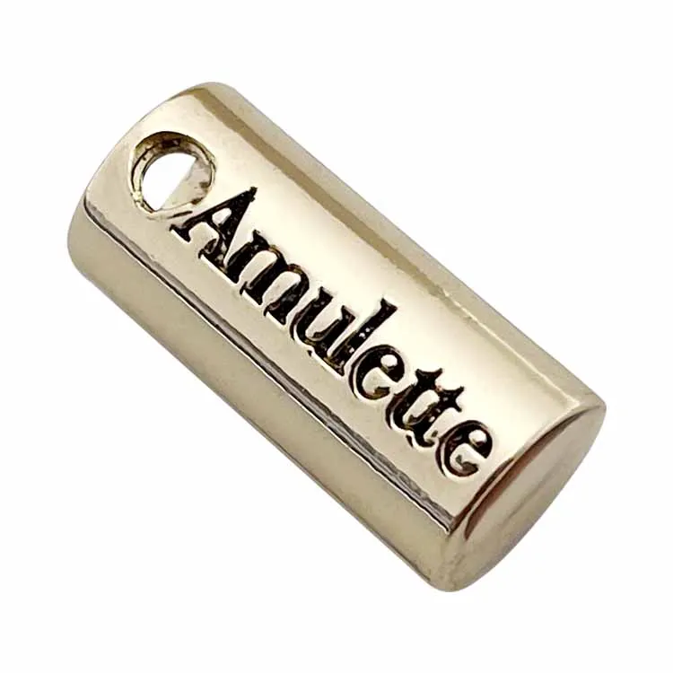 Oem zinc brand making logo metal bead draw cord stopper for sportswear