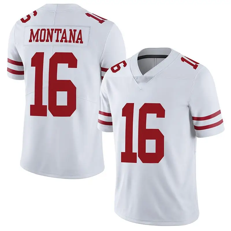 Wholesale Nfl 16# Montana 85# Kittle 10# Garoppolo 97# Bosa Jersey Custom Football Shirts American Uniform Football Jerseys
